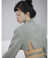 Curved Hem Cropped Jacket